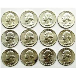 12 - 1964 WASHINGTON QTRS