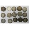 Image 1 : BARBER DIME LOT of 15 COINS