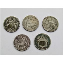 5-SHIELD NICKELS