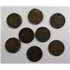 Image 1 : 8- LARGE CENTS- DAMAGED/HOLED/PROSITY