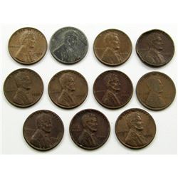 11-MINOR ERROR LINCOLN CENTS