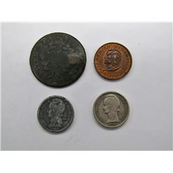 DRAPED BUST LARGE CENT DAMAGED;