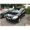 Image 1 : 2009 PONTIAC WAVE G3, 4DR SEDAN, BLACK, VIN # KL2TV55E59B347215