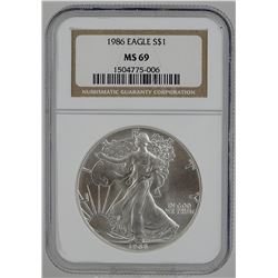 1986 U.S. SILVER EAGLE