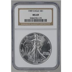 1989 U.S. SILVER EAGLE