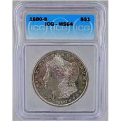 1880-S MORGAN SILVER DOLLAR