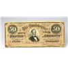 Image 1 : 1864 CONFEDERATE $50 NOTE