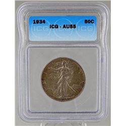1934 WALKING LIBERTY HALF DOLLAR