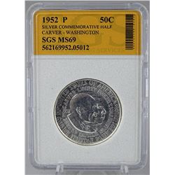 1952 BOOKER T. WASHINGTON HALF DOLLAR