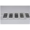 Image 1 : 5 JOHNSON MATTHEY ONE OUNCE SILVER INGOTS