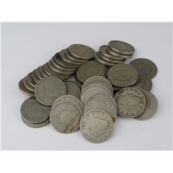 50 U.S. LIBERTY V-NICKELS