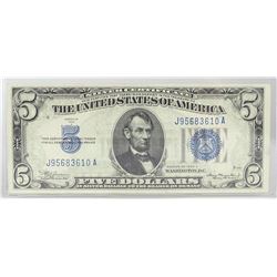 1934-A U.S. $5 SILVER CERTIFICATE