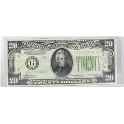 1934 U.S. $20 FEDERAL RESERVE NOTE