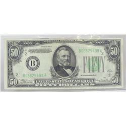 1934-A U.S. $50 FEDERAL RESERVE NOTE