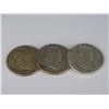 Image 1 : LOT OF 3 1951 FRANKLIN HALF DOLLARS