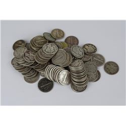 100 U.S. MERCURY SILVER DIMES