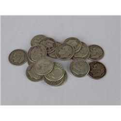 21 ROOSEVELT SILVER DIMES