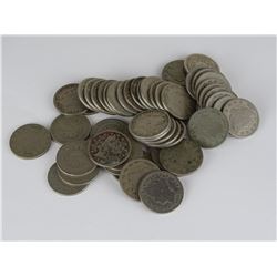 50 U.S. LIBERTY V-NICKELS