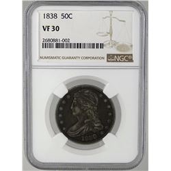 1838 U.S. BUST HALF DOLLAR