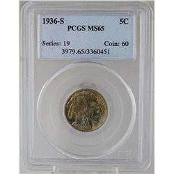 1936-S U.S. BUFFALO NICKEL