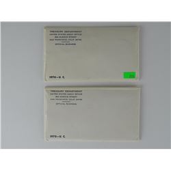 PAIR - 1970 U.S. UNCIRCULATED SETS