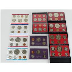 COLLECTION OF U.S. PROOF/UNC. SETS