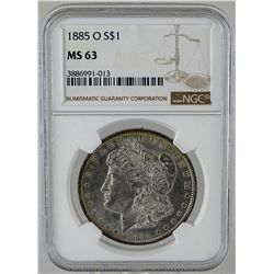 1885-O MORGAN SILVER DOLLAR