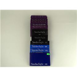 12 DIFFERENT U.S. PROOF SETS