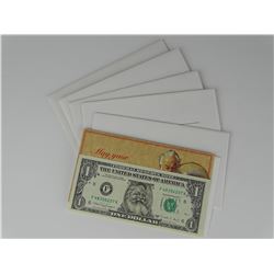 LOT OF 6 UNCIRCULATED "SANTA" NOTES