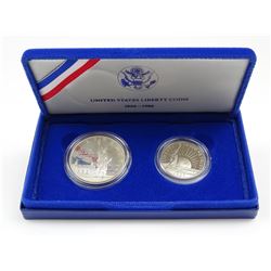 1986 U.S. LIBERTY TWO-COIN PROOF SET