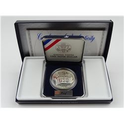 1991 U.S.O. PROOF SILVER DOLLAR