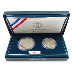 1992 COLUMBUS TWO-COIN PROOF SET