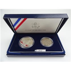 1994 U.S. WORLD CUP TWO-COIN PROOF SET