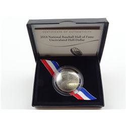 2014 BASEBALL HALL OF FAME HALF DOLLAR
