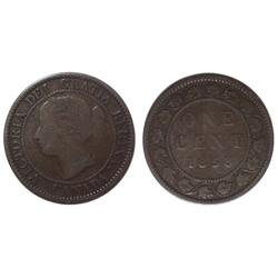 1858 Canada Large Cent-VG