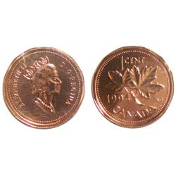 1994 Canada Small Cent-ICCS MS67Red