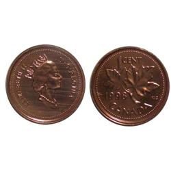 1998 Canada Small Cent-ICCS MS67Red