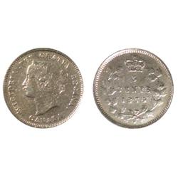 1874H Cross4 Canada Five Cents-ICCS VF30