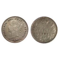 1883H Canada Five Cents-ICCS VF20