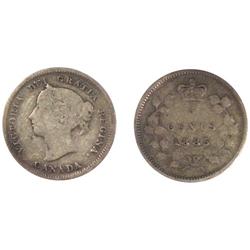 1885 5/5 Canada Five Cents-ICCS G6