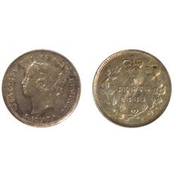 1889 Canada Five Cents-ICCS EF40