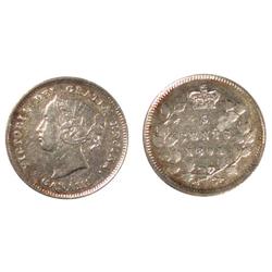 1891Obv.5 Canada Five Cents-ICCS VF30