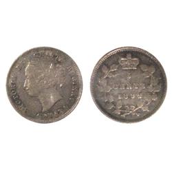 1892Obv.2 Canada Five Cents-ICCS VF20