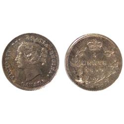 1899 Canada Five Cents-ICCS EF40