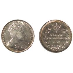 1902H SH Canada Five Cents-ICCS EF45