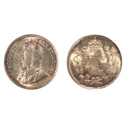 1918 Canada Five Cents-ICCS MS64