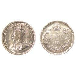 1920 Canada Five Cents - ICCS MS64