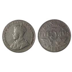 1925 Canada Five Cents-VG10