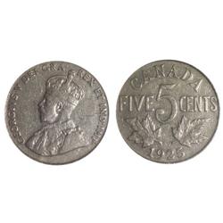 1925 Canada Five Cents-F12