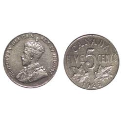 1925 Canada Five Cents-VF